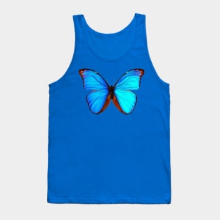 Blue Butterfly Tank Top